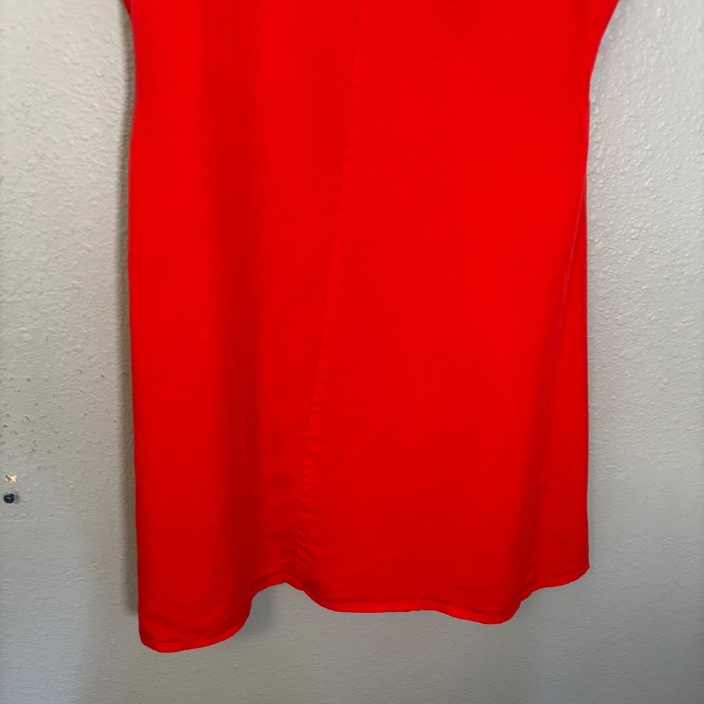 NWT Anthropologie Amadi Red Short Sleeve Wrap Mini Dress Size XS Beach Preppy - Picture 10 of 12